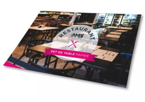Des sets de table publicitaires