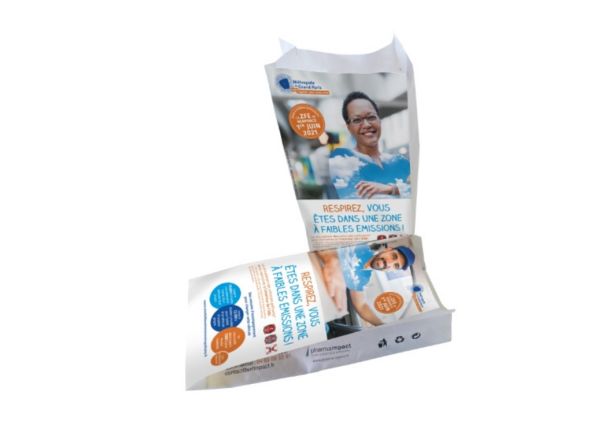 Des sachets publicitaires pour les pharmaciens